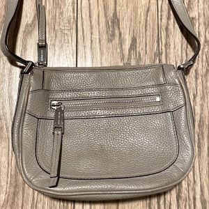 Grey Michael kors grey/silver shoulder purse